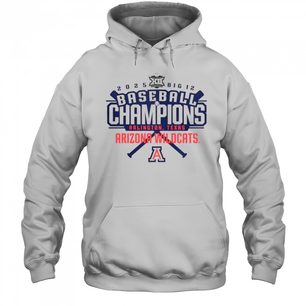 Arizona Wildcats 2025 Big 12 Baseball Conference Tournament Champions T-Shirt