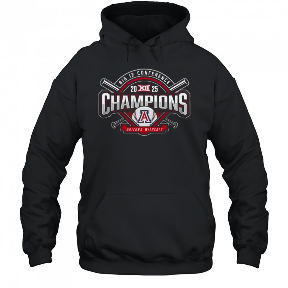 Arizona Wildcats Baseball 2025 Big 12 Conference Champions Shirt