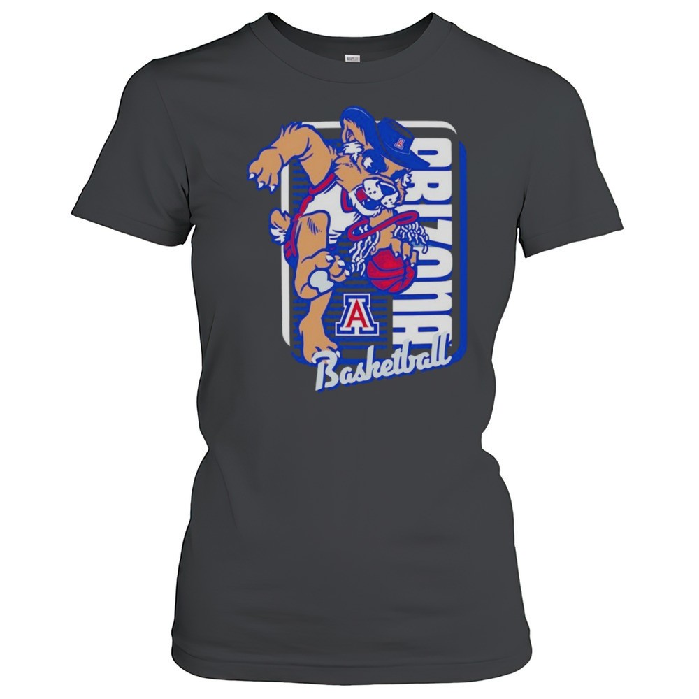 arizona-wildcats-basketball-mascot-dunk-shirt-387wyndy Arizona Wildcats Basketball Mascot Dunk Shirt