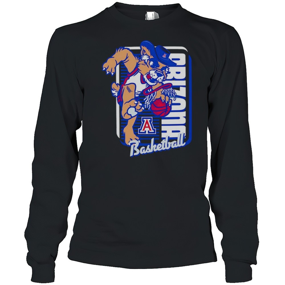 arizona-wildcats-basketball-mascot-dunk-shirt-387wyndy Arizona Wildcats Basketball Mascot Dunk Shirt