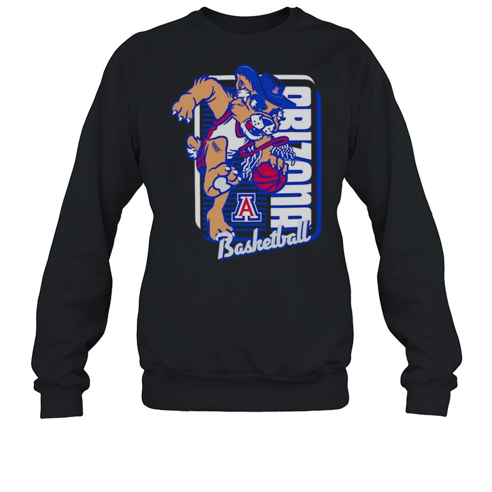 Arizona Wildcats Basketball Mascot Dunk Shirt