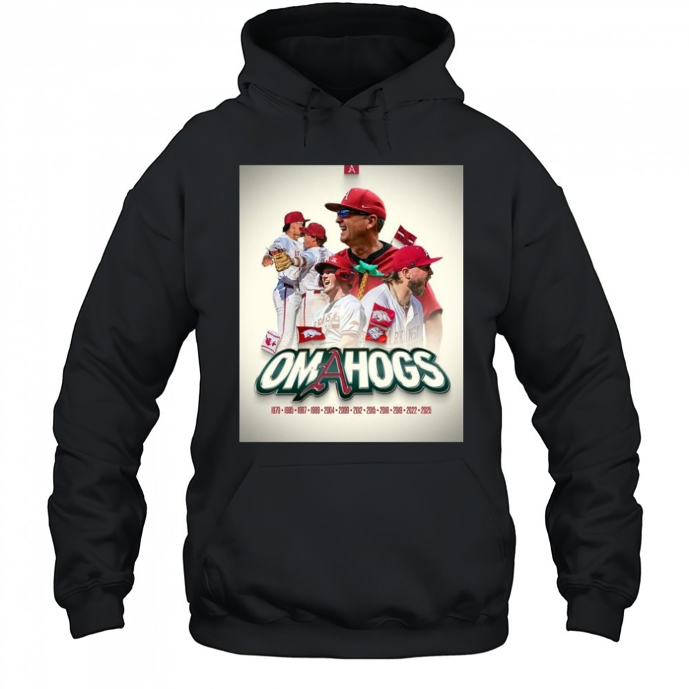 Arkansas Baseball Omahogs 2025 NCAA Super Regional Champions Advance To College World Series Shirt