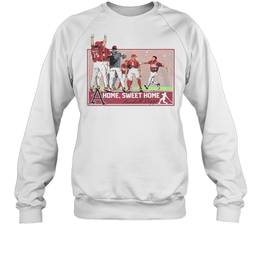 Arkansas Razorbacks Baseball Home Sweet Home Kendall Diggs NCAA 2025 T-shirt