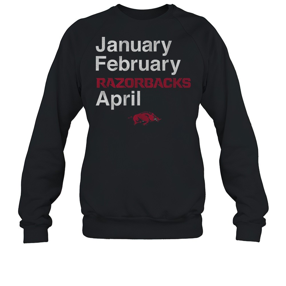 Arkansas Razorbacks Basketball January February Razorbacks April Vintage Shirt