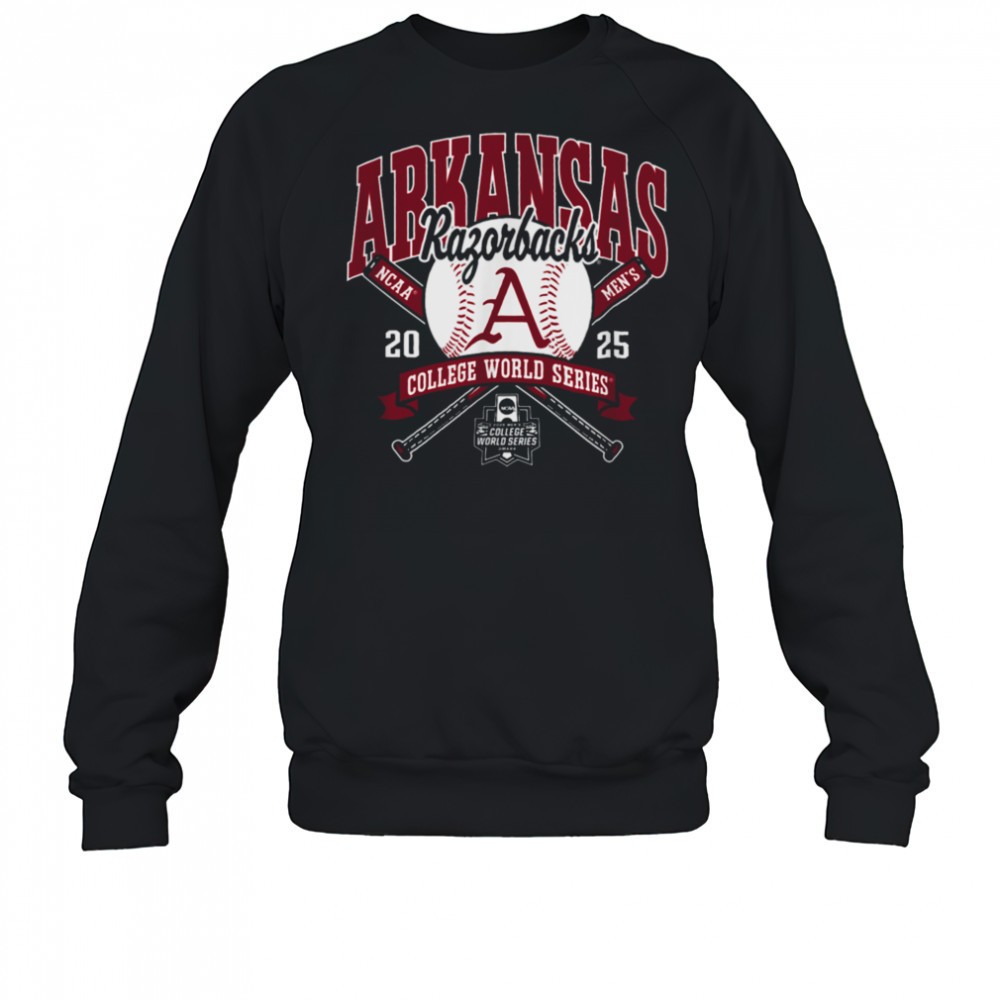 arkansas-razorbacks-college-world-series-2025-baseball-black-t-shirt-3v94r35o Arkansas Razorbacks College World Series 2025 Baseball Black T Shirt