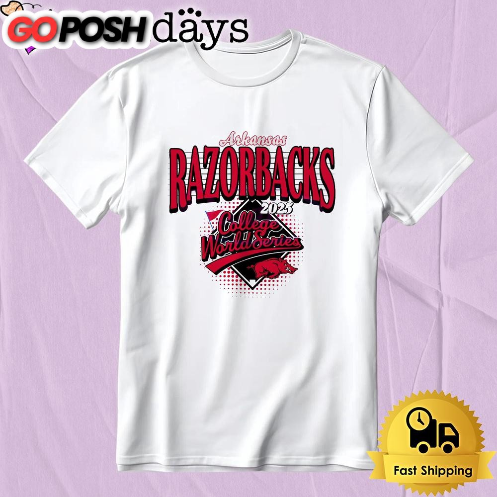 Arkansas Razorbacks College World Series 2025 Baseball Game Day T Shirt