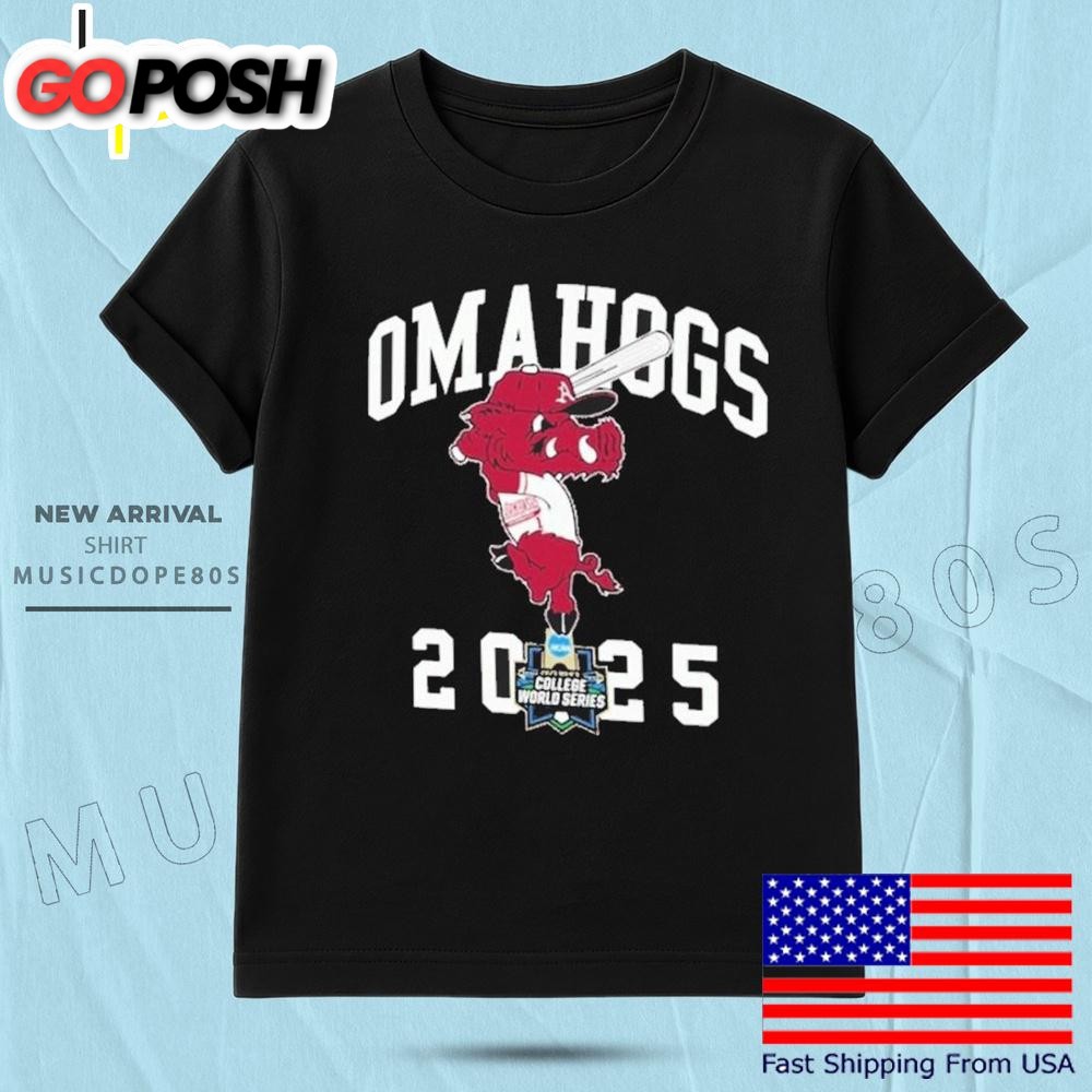 Arkansas Razorbacks Omahogs 2025 Mascot T Shirt