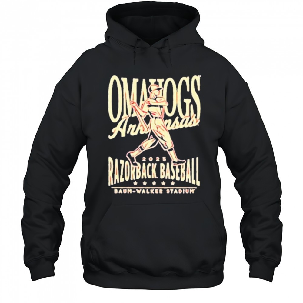 Arkansas Razorbacks Omahogs Baseball 2025 College World SeriesT-Shirt