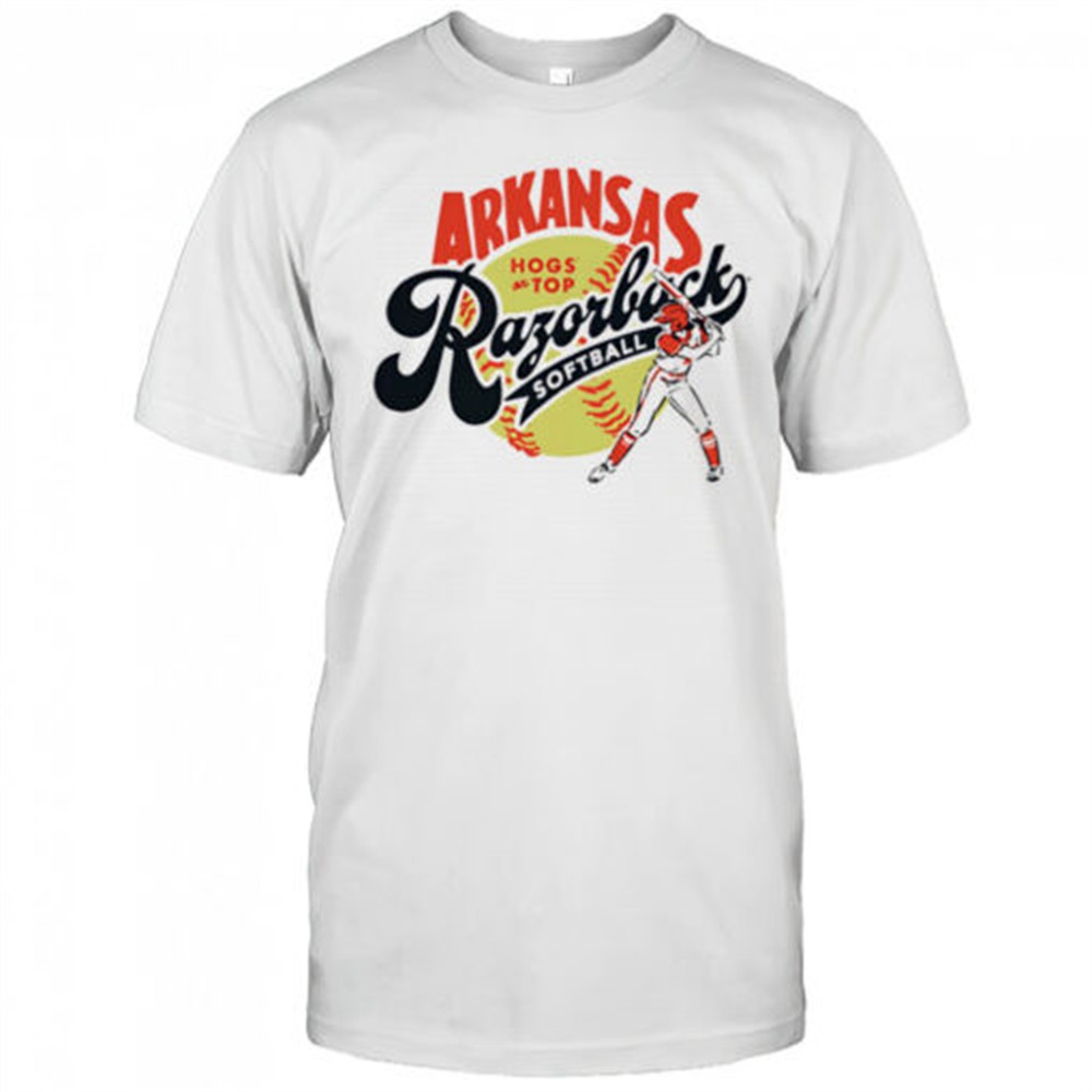 arkansas-razorbacks-softball-hogs-on-top-shirt-iu8ll6lc Arkansas Razorbacks Softball Hogs on top shirt