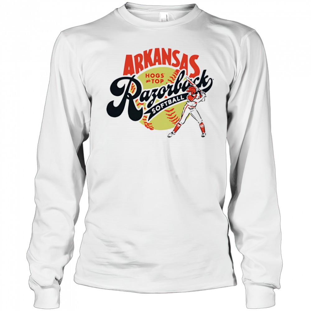 arkansas-razorbacks-softball-hogs-on-top-shirt-iu8ll6lc Arkansas Razorbacks Softball Hogs on top shirt