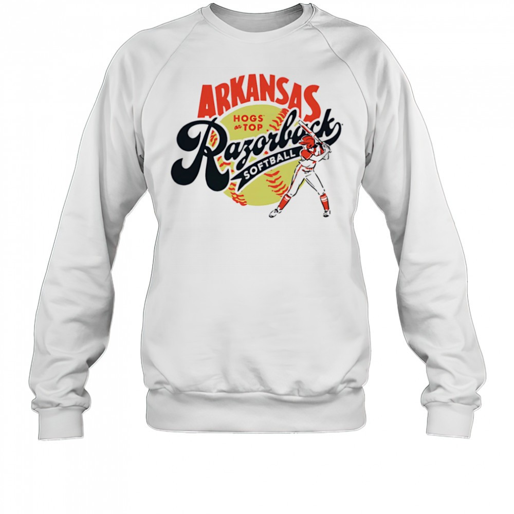 arkansas-razorbacks-softball-hogs-on-top-shirt-iu8ll6lc Arkansas Razorbacks Softball Hogs on top shirt