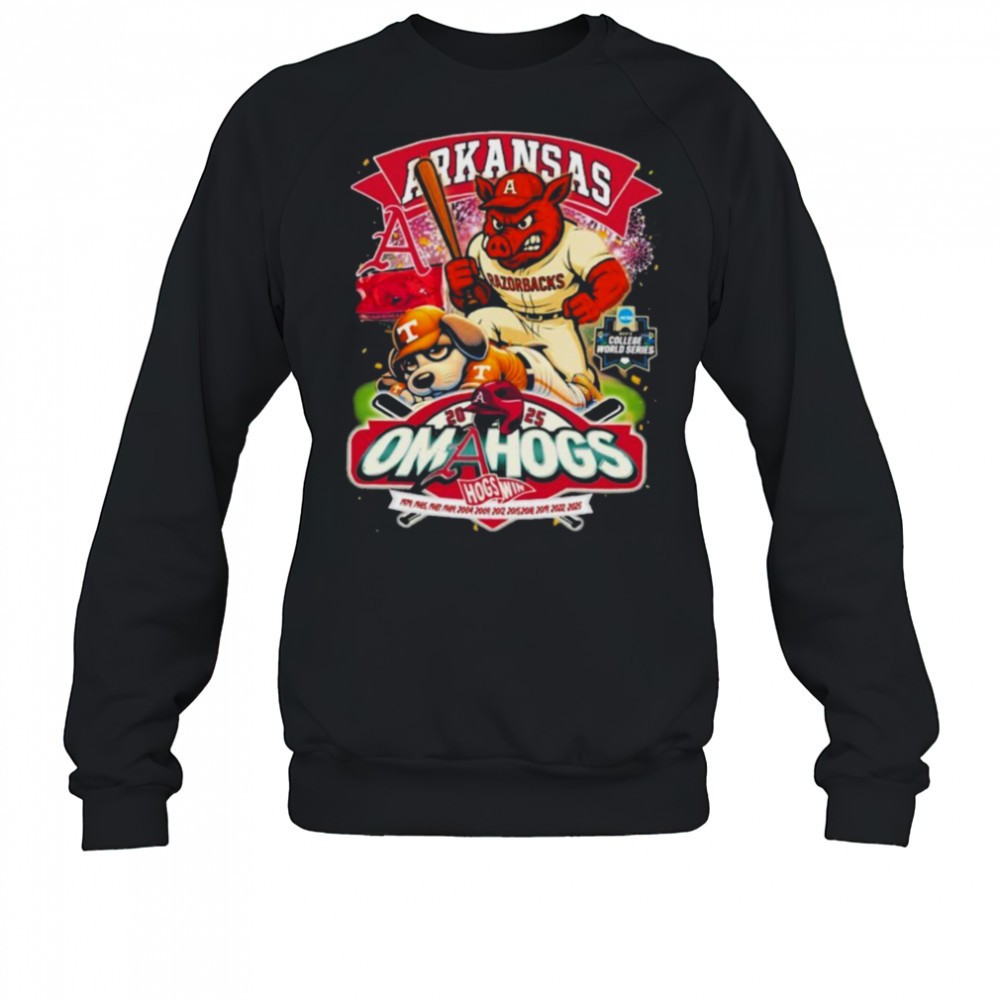 arkansas-razorbacks-stomp-tennessee-volunteers-ncaa-2025-college-world-series-ma-pq5pzsy6 Arkansas Razorbacks Stomp Tennessee Volunteers NCAA 2025 College World Series Mascot T shirts