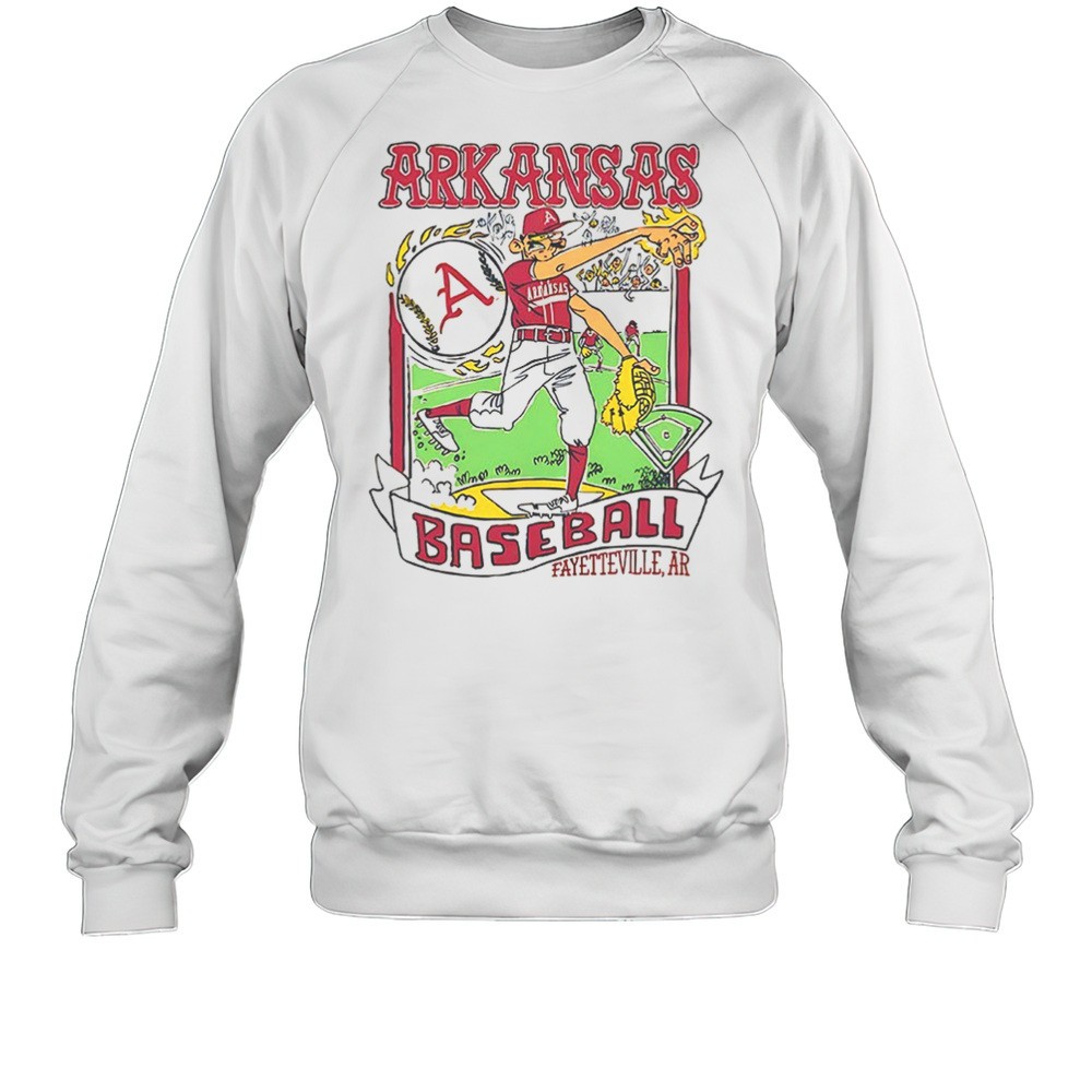 Arkansas Wonky Baseball Cards Shirt