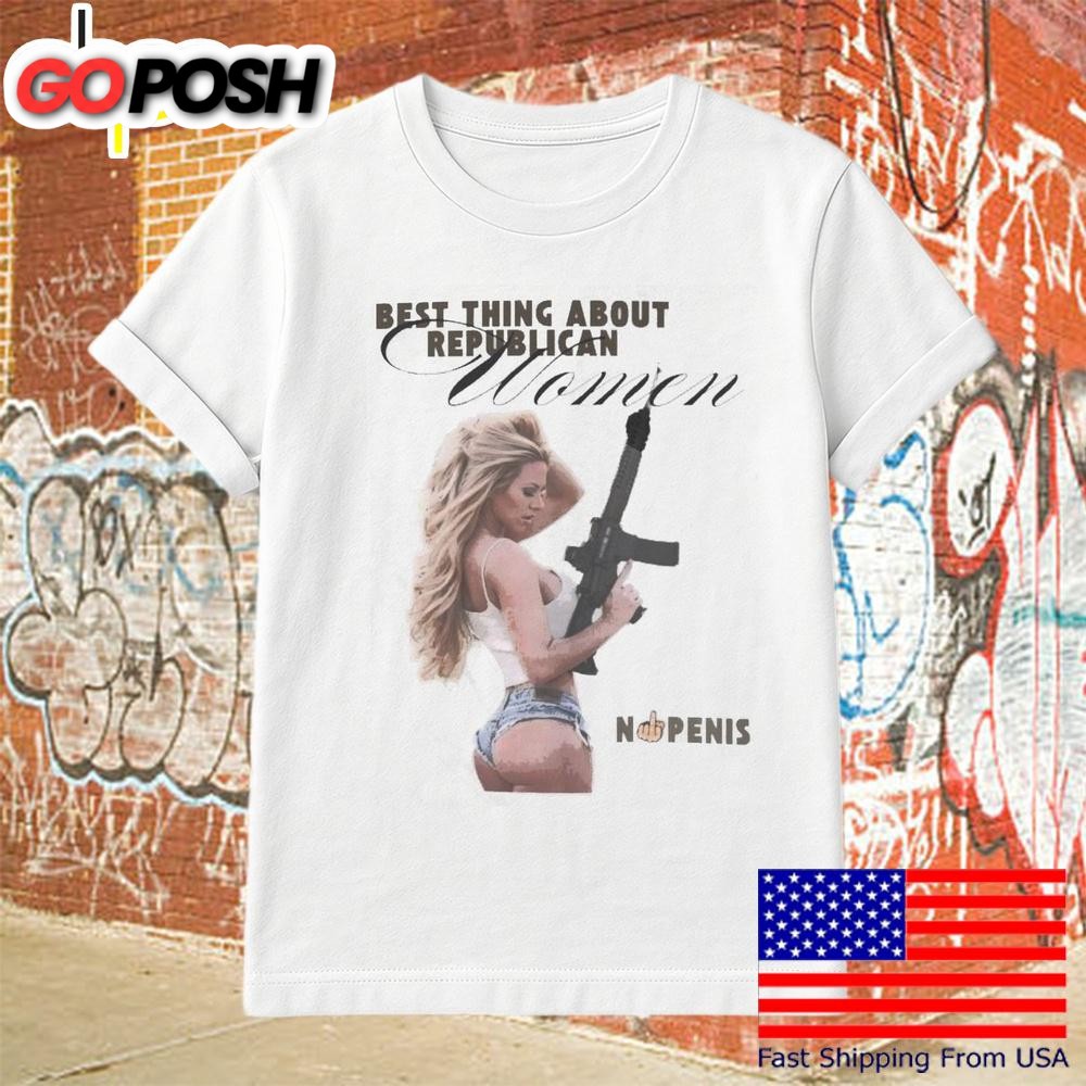 Armed In Hot Shorts 100 Percent Woman No Penis Needed T-Shirt