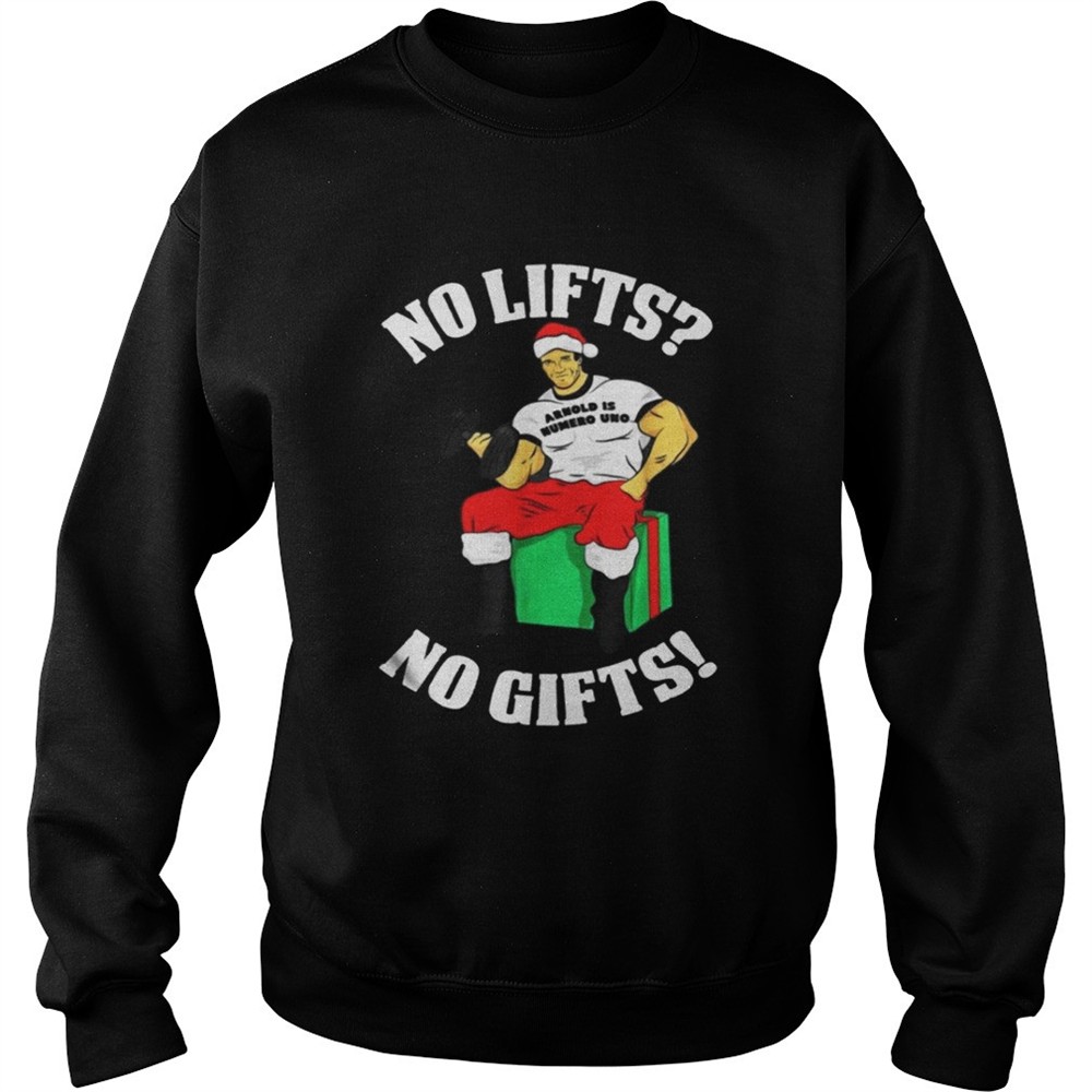 arnold-is-numero-uno-no-lifts-no-gifts-christmas-sweater-sol983an Arnold Is Numero Uno No Lifts No Gifts Christmas Sweater