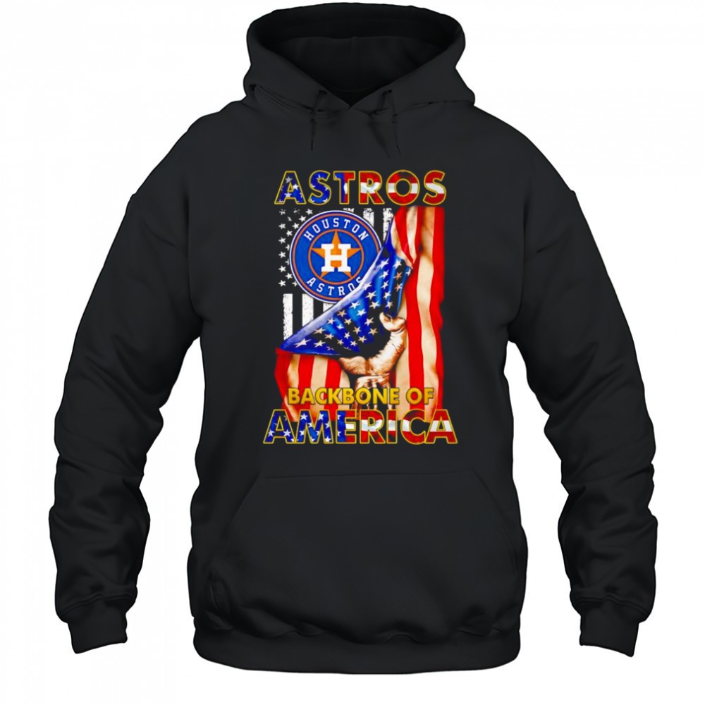 Astros backbone of America flag shirt