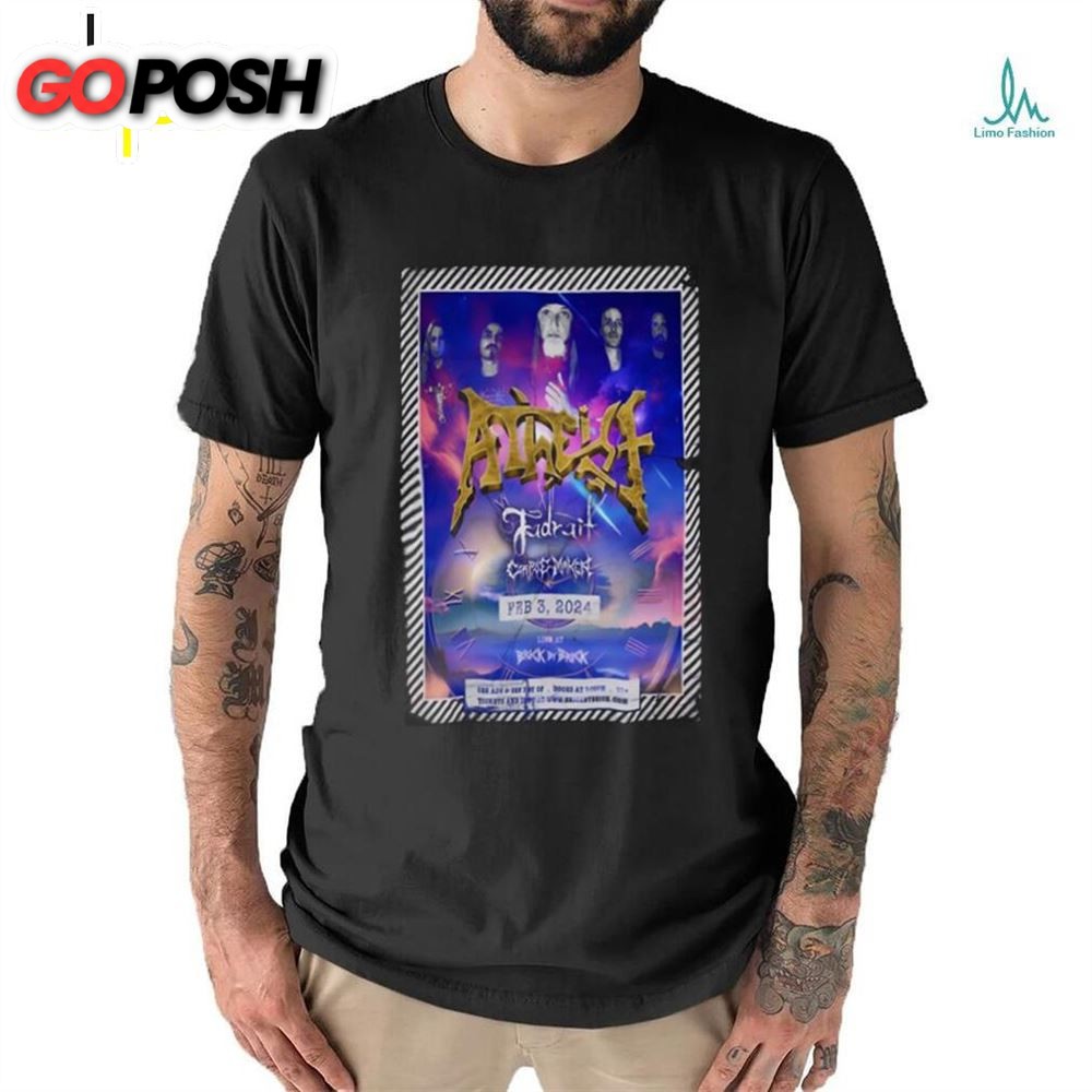 Atheist San Diego, California February 3rd, 2025 Tour Poster Shirt