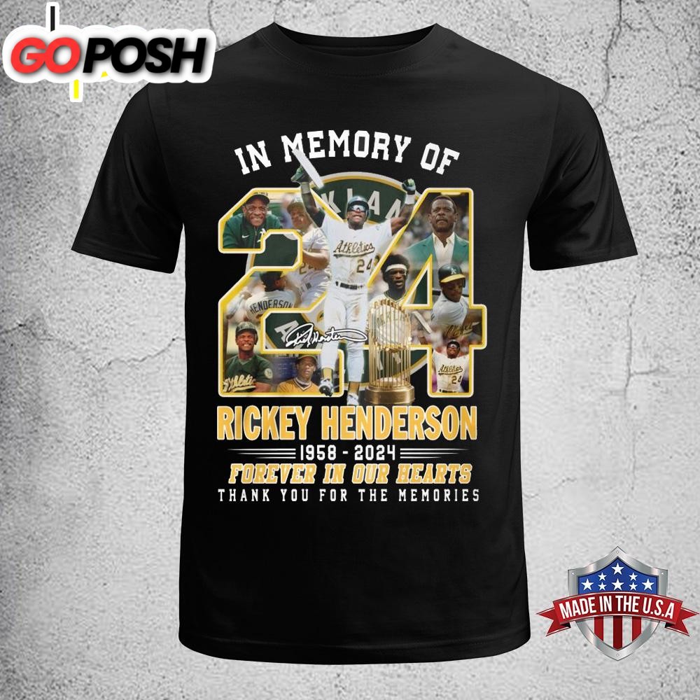 Atheletics Rickey Henderson In Memory Unisex T-Shirt