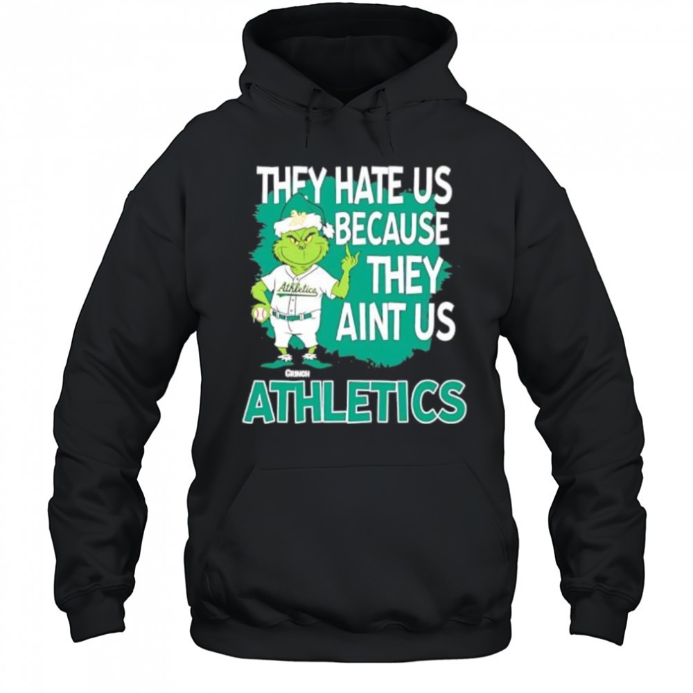 Athletics Grinch Christmas They Hate Us Aint Us shirt