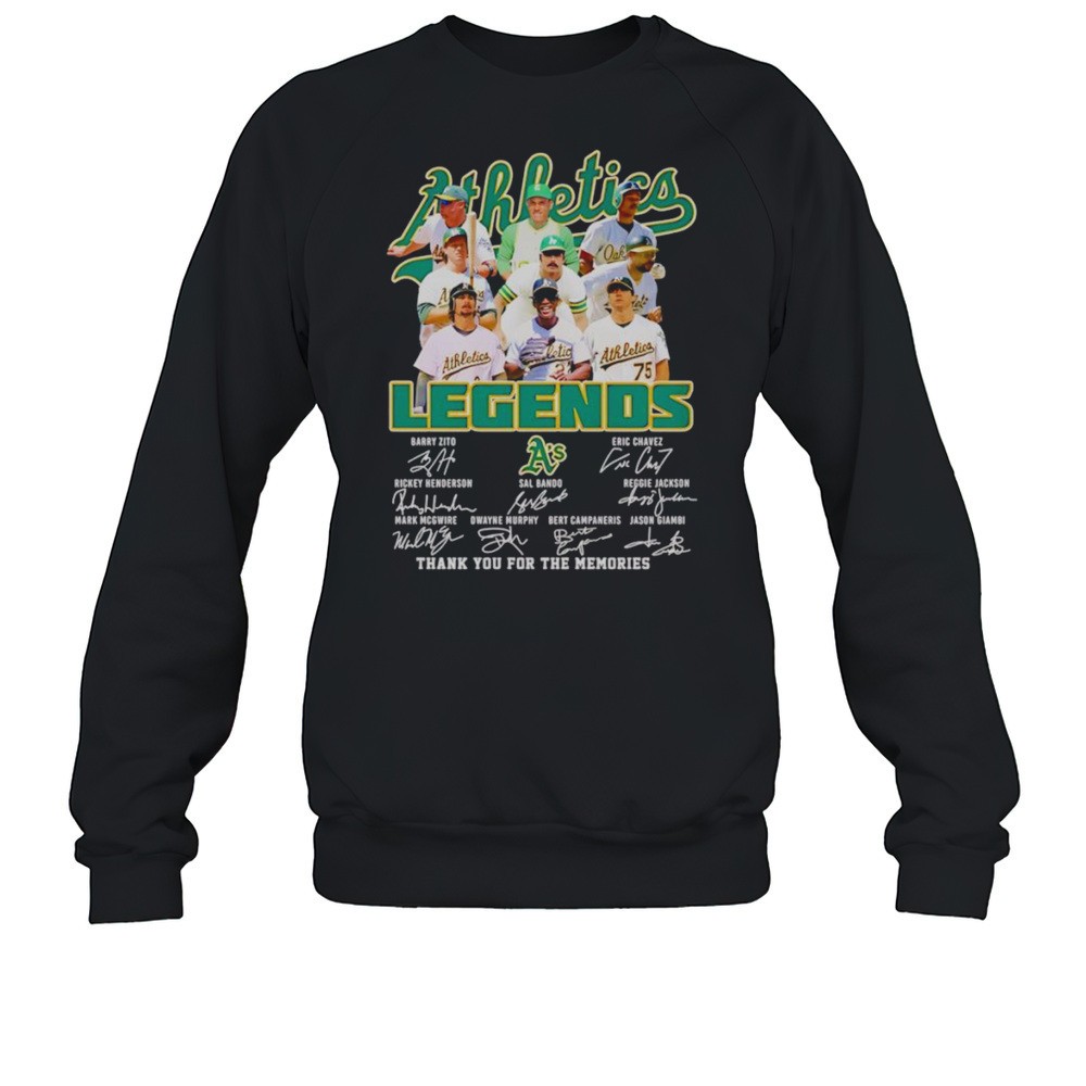 Athletics Legends Thank You For The Memories Shirt
