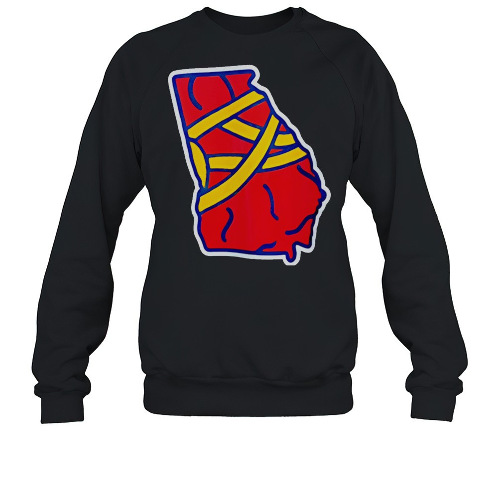 ATL GA Atlanta Baseball Map Shirt