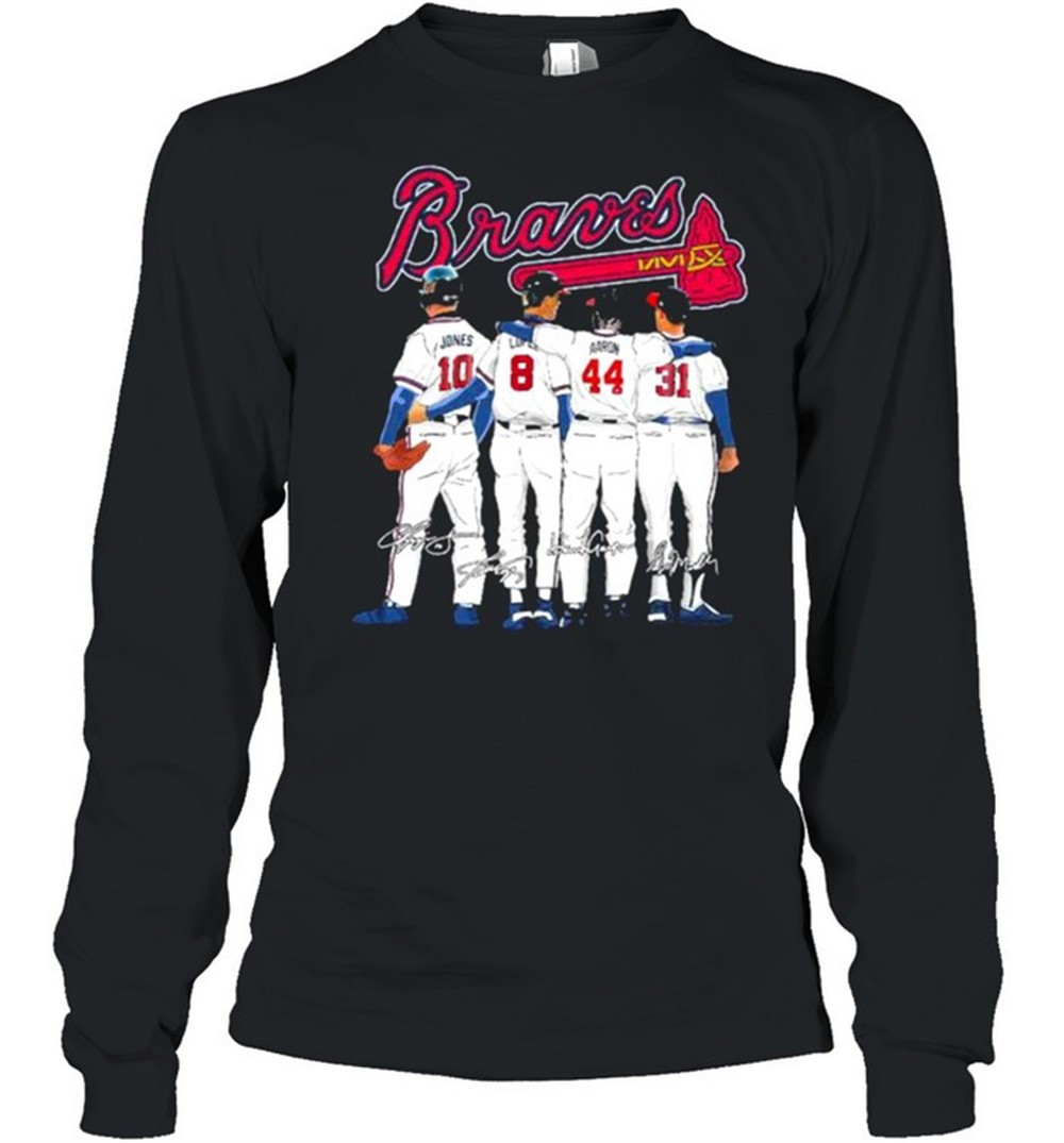 atlanta-braves-10-jones-8-culberson-44-aaron-and-31-maddux-signatures-shirt-qy2aby67 Atlanta Braves 10 Jones 8 Culberson 44 aaron and 31 Maddux signatures shirt