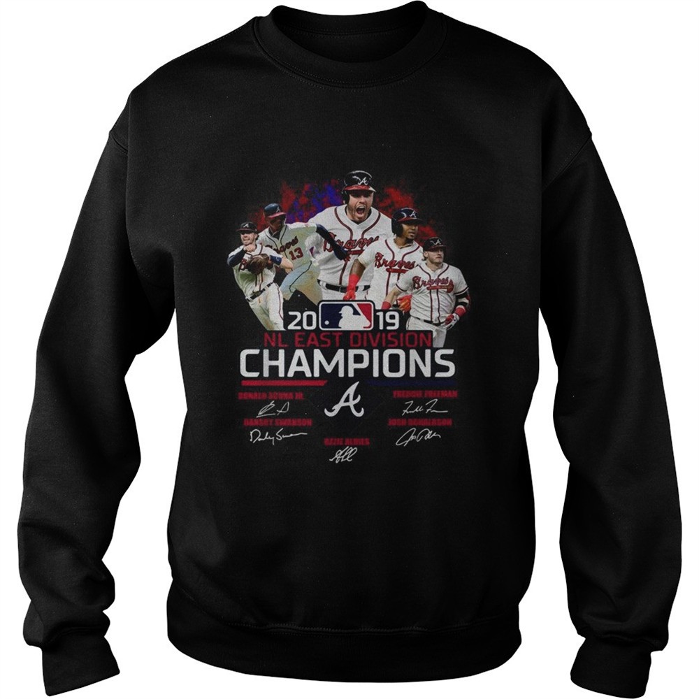 Atlanta Braves 2019 NL east division champions signature shirt