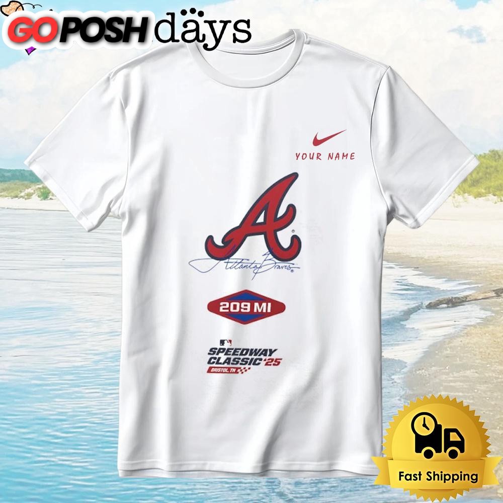 Atlanta Braves 2025 Mlb Speedway Classic Bristol 209 Mi T-Shirt
