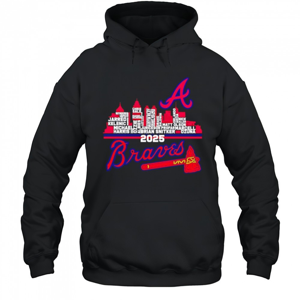 Atlanta Braves 2025 skyline name shirt