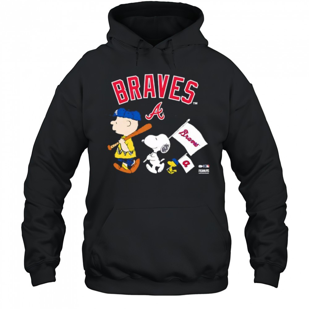 Atlanta Braves Peanuts Flag shirt