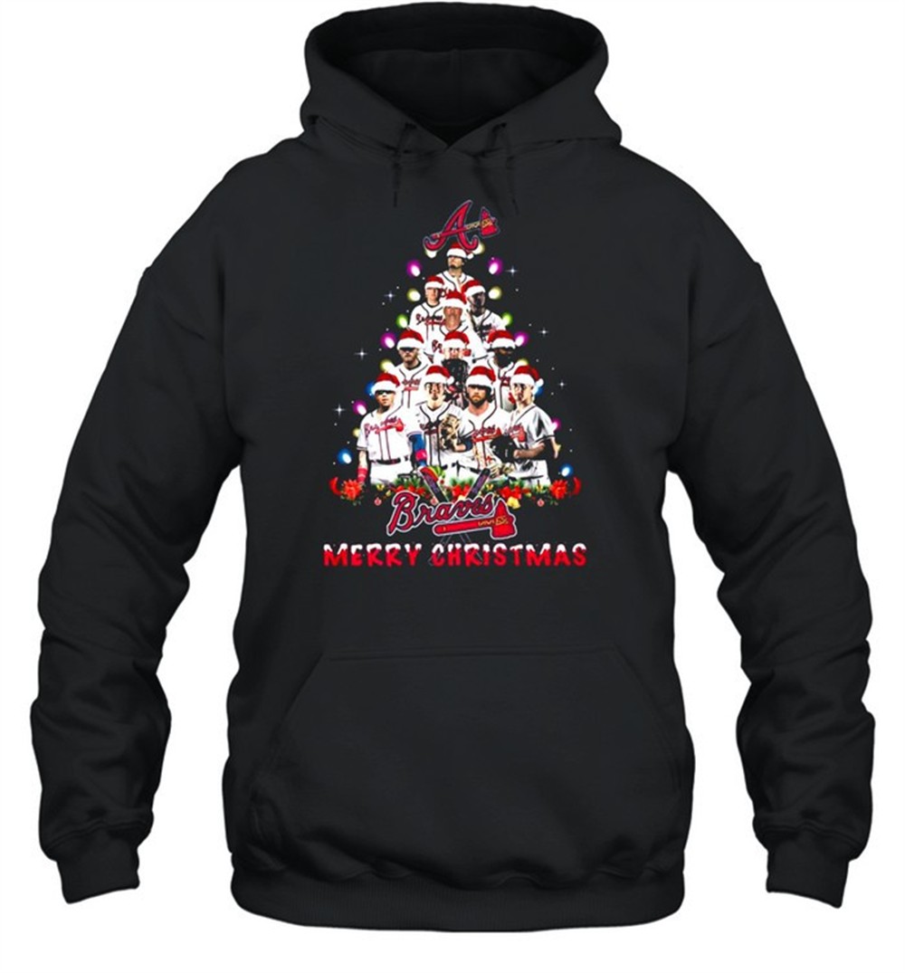 Atlanta Braves Players Christmas Tree Merry Christmas Shirt