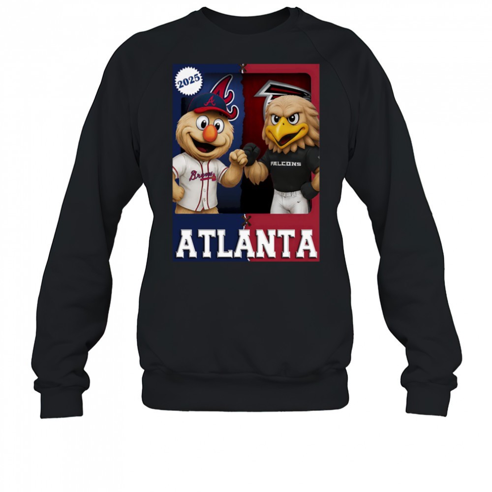 atlanta-falcons-and-atlanta-braves-mascot-play-card-shirt-37xyff48 Atlanta Falcons and Atlanta Braves mascot play card shirt