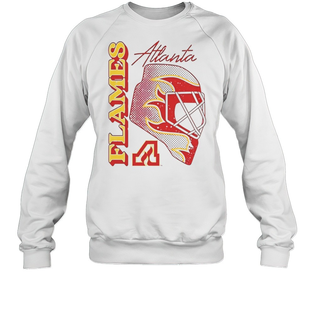 Atlanta Flames Hockey Helmet Red Shirt