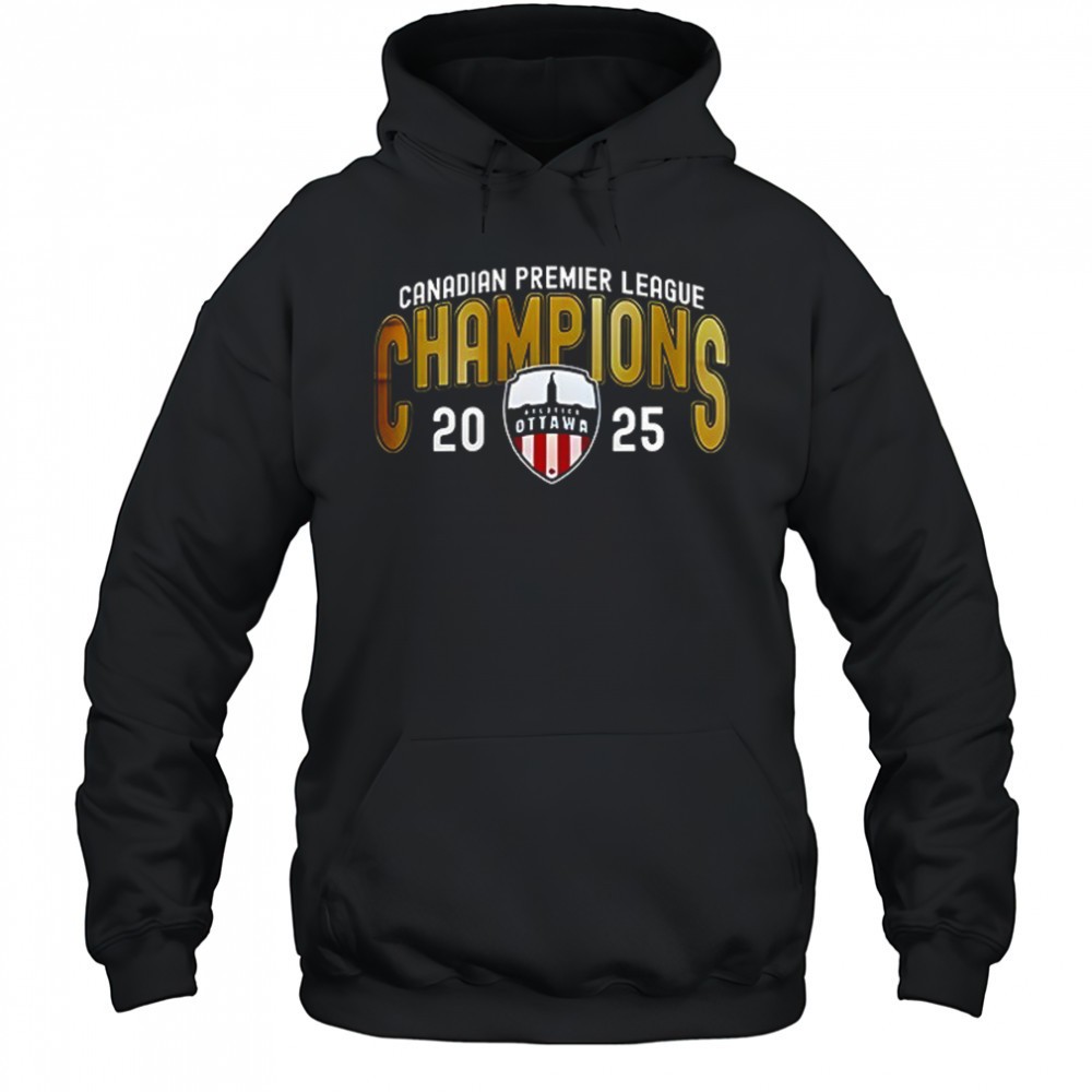 Atlético Ottawa 2025 Canadian Premier League Champions T-shirt