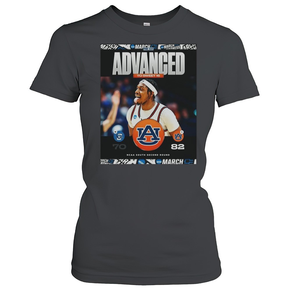 auburn-tigers-win-creighton-bluejays-final-score-82-70-advanced-to-sweet-16-ncaa-96b00mcz Auburn Tigers Win Creighton Bluejays Final Score 82 70 Advanced To Sweet 16 NCAA South Second Round FOX T-shirt
