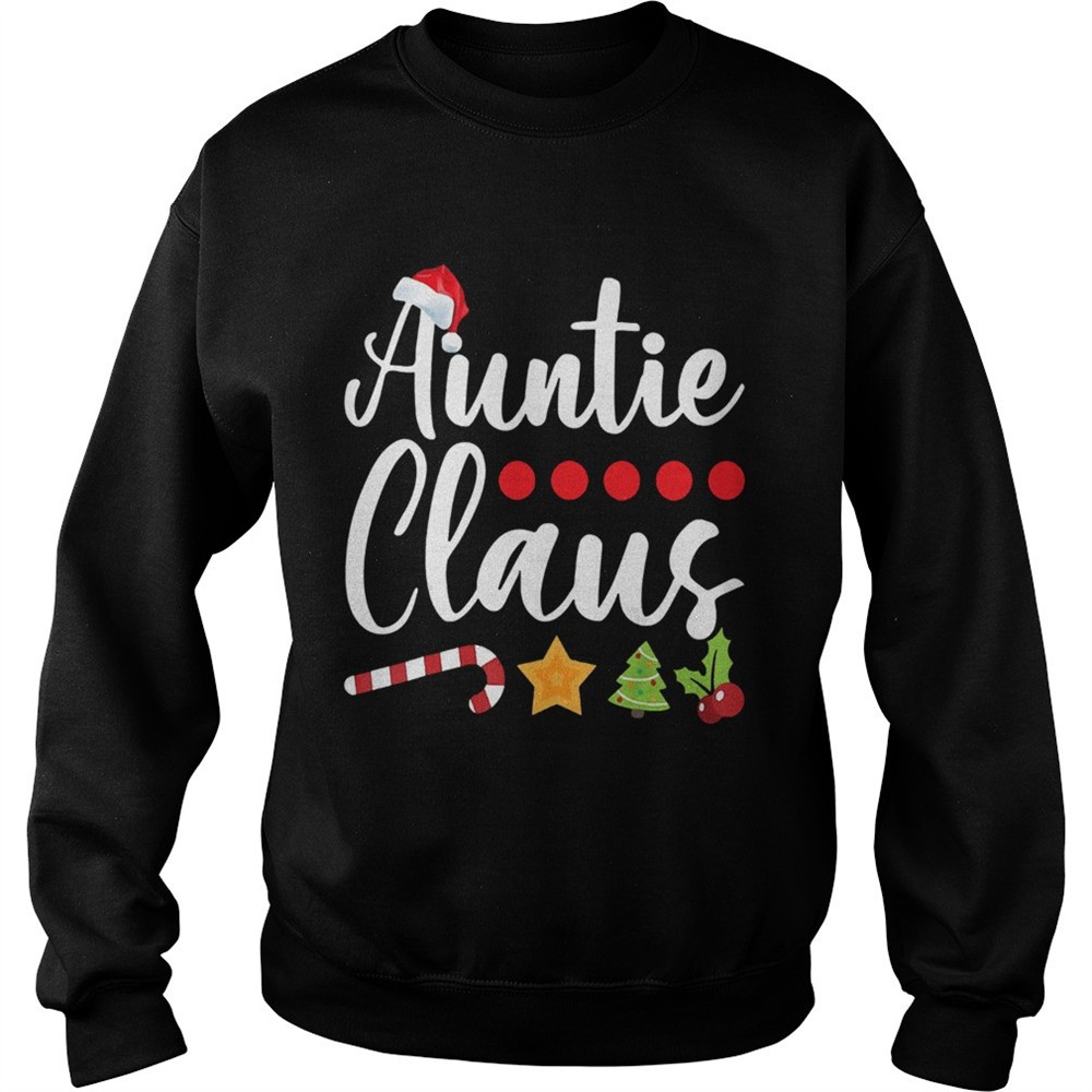Auntie Claus Santa Hat Christmas shirt