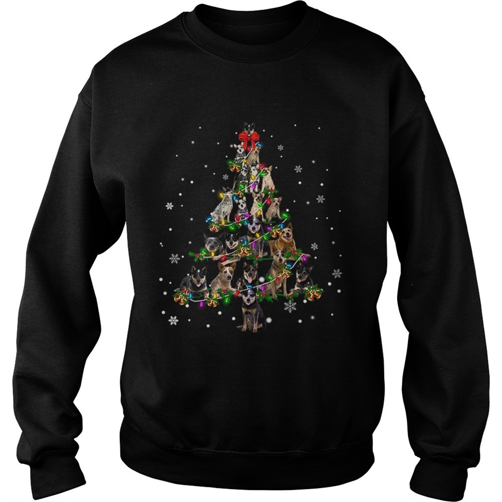 Australian cattle dog Christmas Tree TShirt