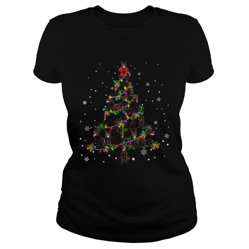 australian-kelpie-christmas-tree-tshirt-ebb137t0 Australian Kelpie Christmas Tree TShirt