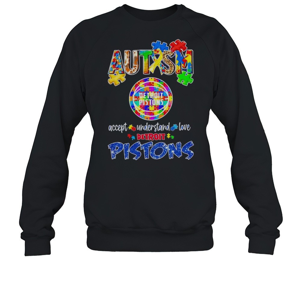 Autism Accept Understand Love Detroit Pistons Diamond Shirt