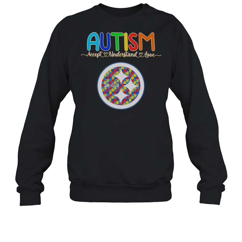 Autism Accept Understand Love Pittsburgh Steelers Logo Shirt