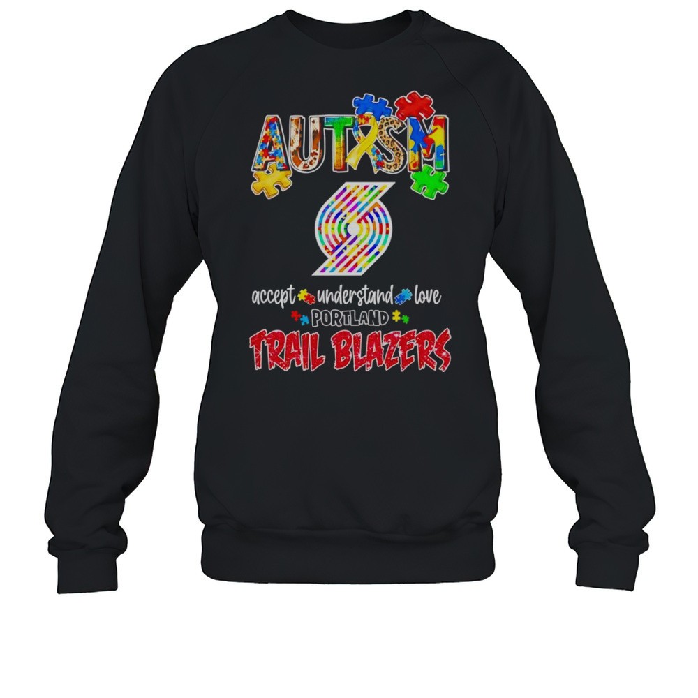 Autism Accept Understand Love Portland Trail Blazers Diamond Shirt