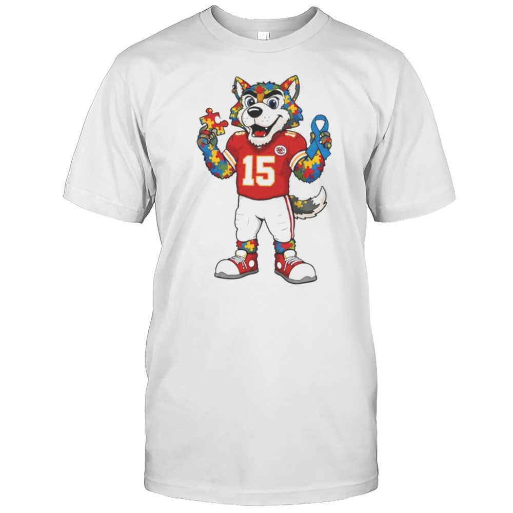 autism-awareness-kansas-city-chiefs-mascot-2025-shirt-8esd059l Autism Awareness Kansas City Chiefs Mascot 2025 Shirt