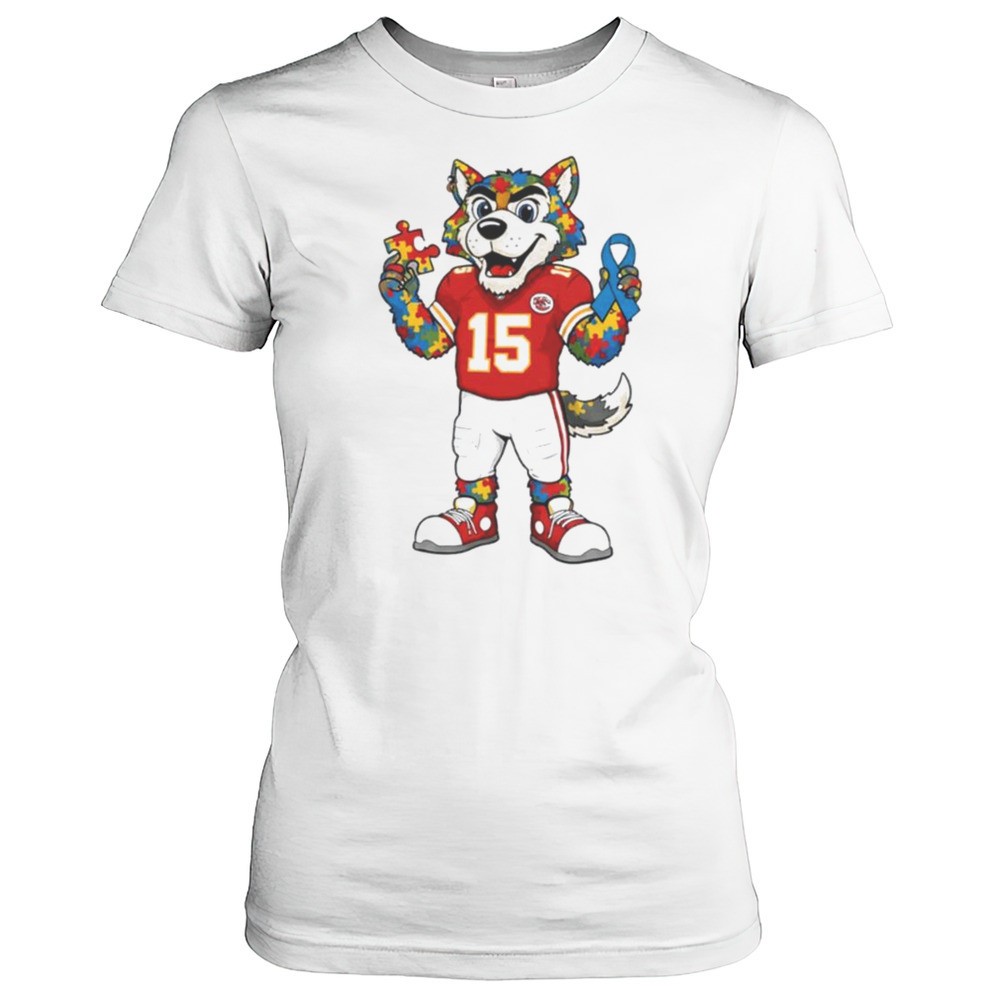 autism-awareness-kansas-city-chiefs-mascot-2025-shirt-8esd059l Autism Awareness Kansas City Chiefs Mascot 2025 Shirt