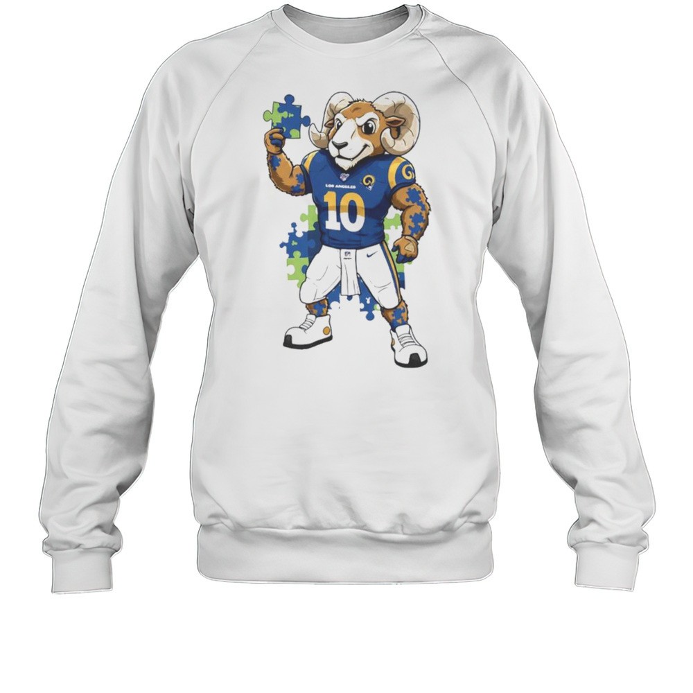 Autism Awareness Los Angeles Rams Mascot 2025 Shirt