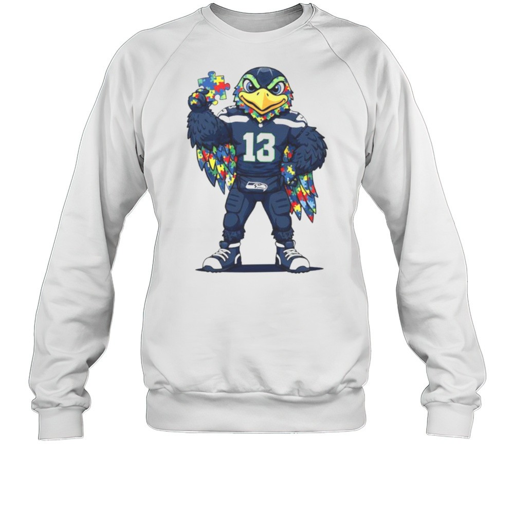Autism Awareness Seattle Seahawks Mascot 2025 Shirt
