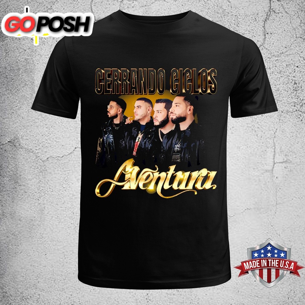 Aventura Inmortal Cerrando Ciclos Tour 2025 Music Unisex T-Shirt