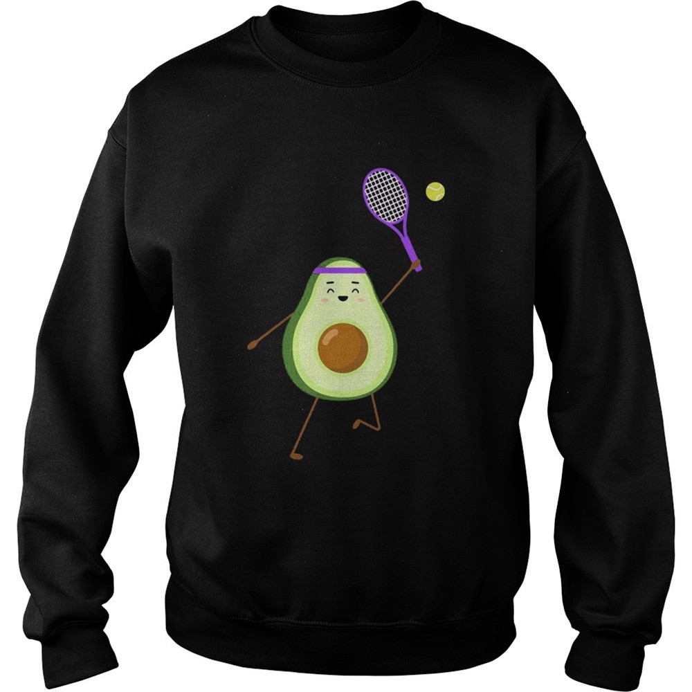 Avocado play tennis shirt