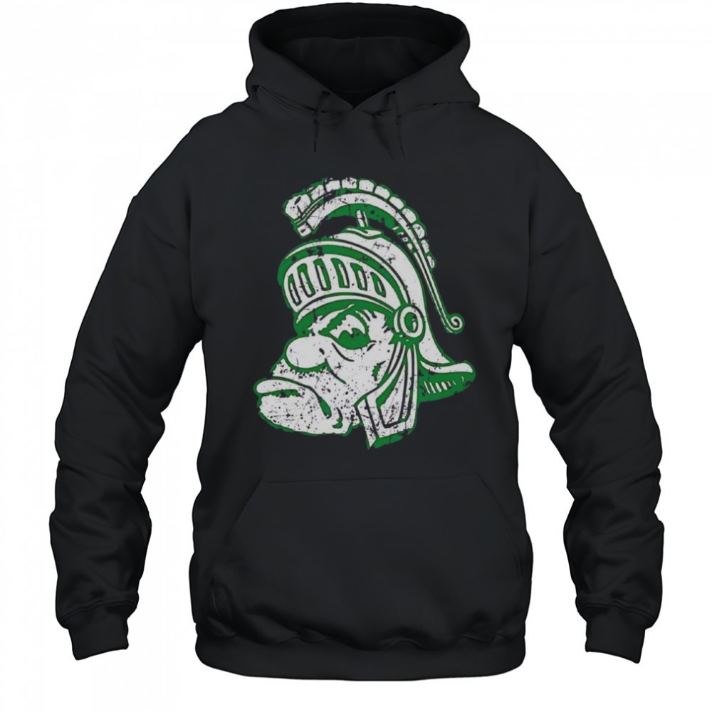 Awesome Michigan State University Spartans Big Head Logo T Shirt