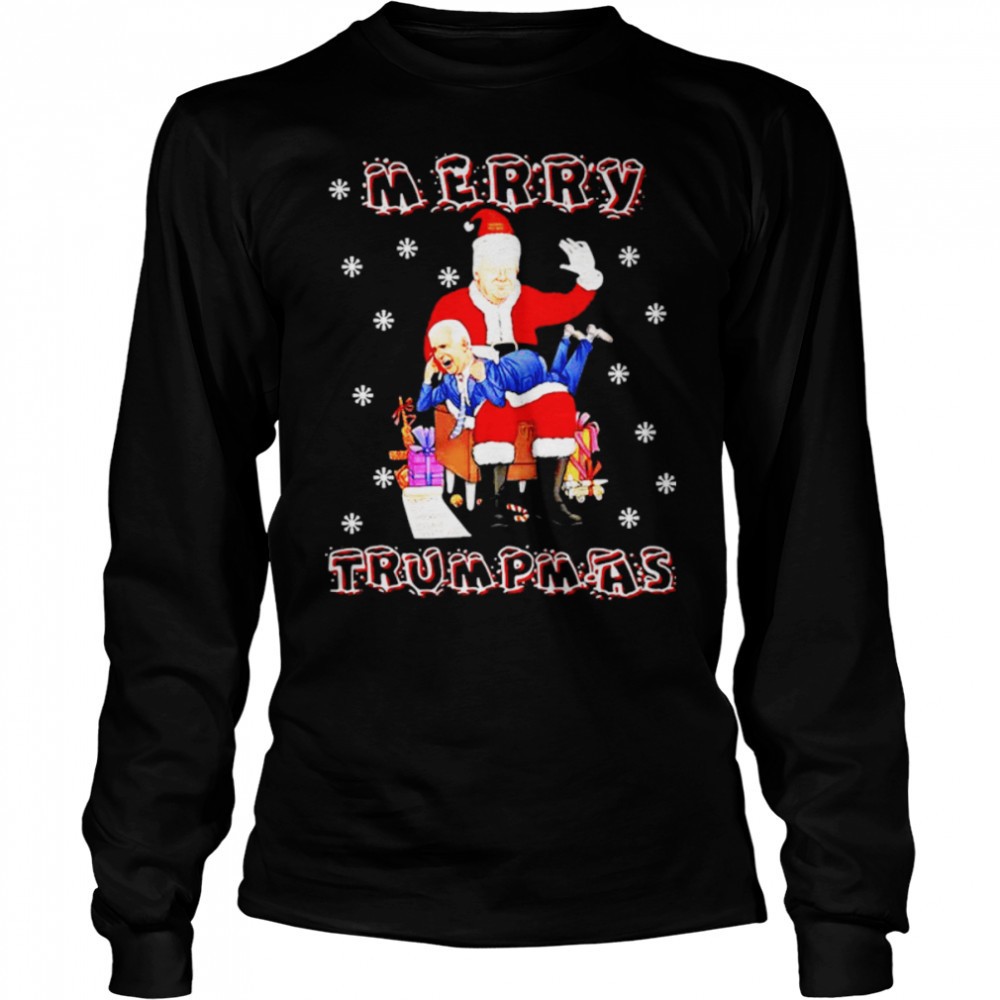 awesome-santa-trump-hit-biden-merry-trumpmas-christmas-shirt-32qqc5dr Awesome santa Trump hit Biden merry Trumpmas Christmas shirt