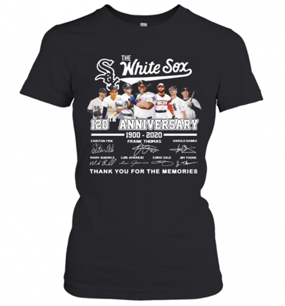 awesome-the-white-sox-120th-anniversary-1900-2020-thank-you-for-the-memories-sig-rplqfki0 Awesome The White Sox 120Th Anniversary 1900 2020 Thank You For The Memories Signatures T-Shirt